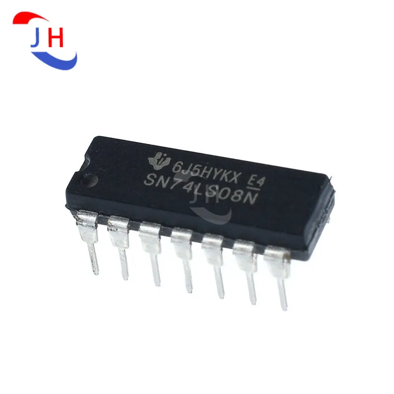 

10 шт. SN74LS08N 74LS08N SN74LS08 DIP14, встроенная логическая схема заменяет HD74LS08P, большое количество микросхем является детской