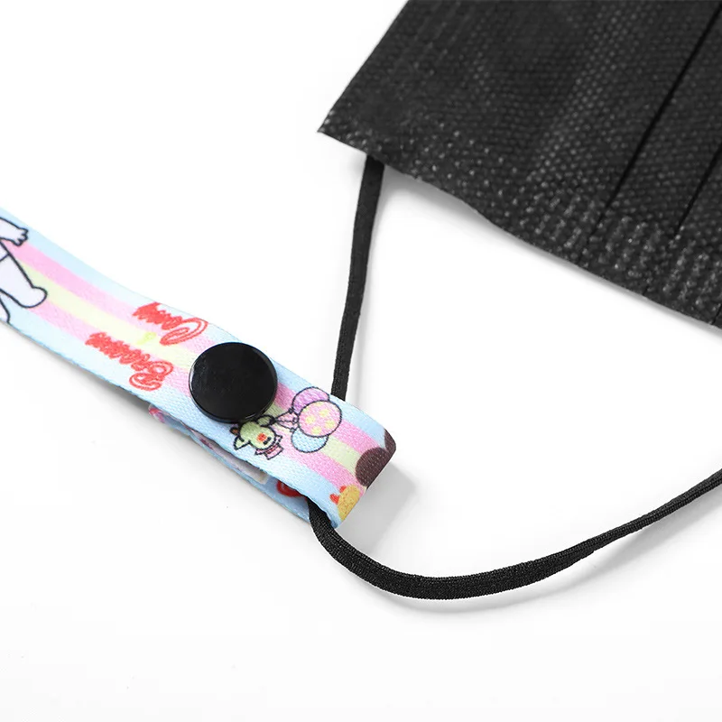 Мультяшные маски подвесной шнурок маска на лицо держатель-цепочка без следов уши