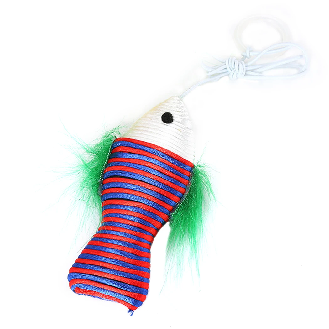 Забавная игрушка для кошек забавное интерактивное подвесное кольцо в форме рыбы