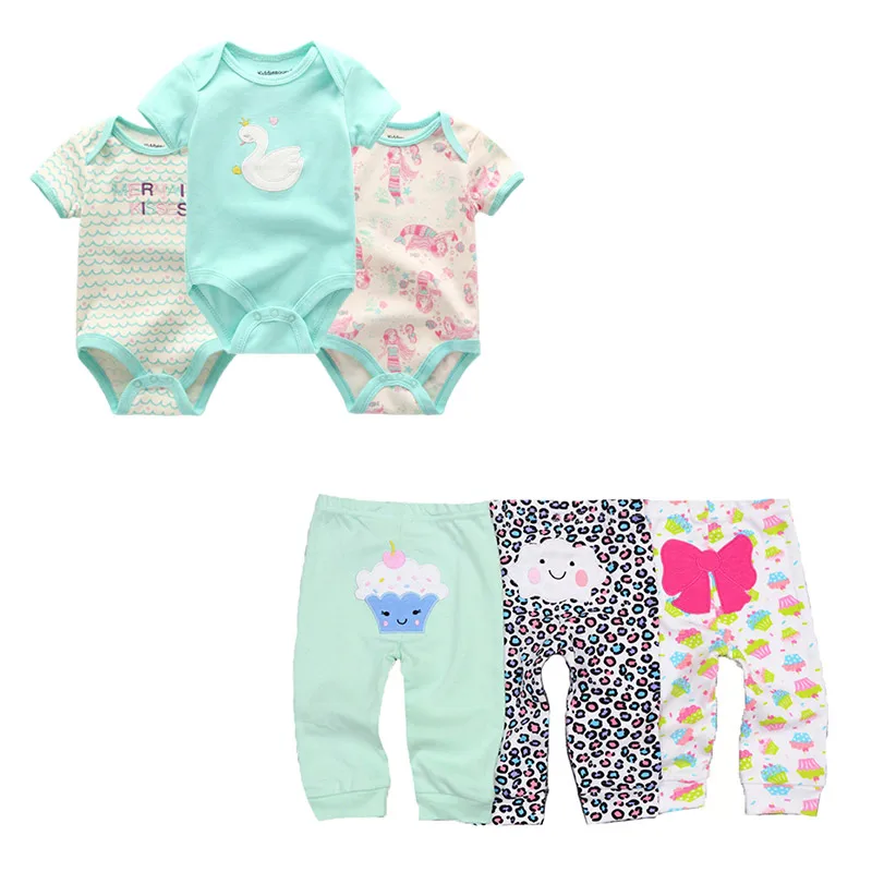 Модные комбинезоны + штаны комплекты одежды для маленьких мальчиков и девочек 0-12