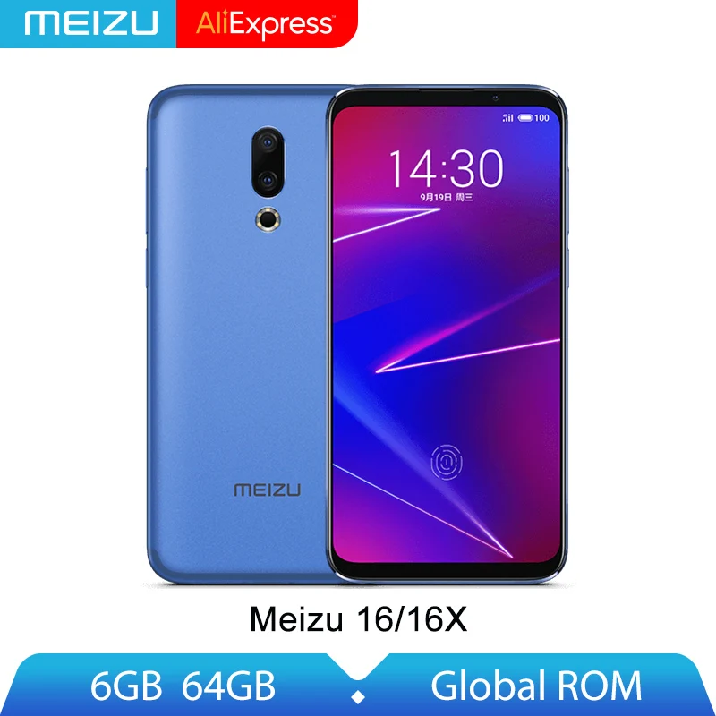 Оригинальный Meizu 16X6 GB 64GB Snapdragon 710 восьмиядерный смартфон Двойная Задняя Камера