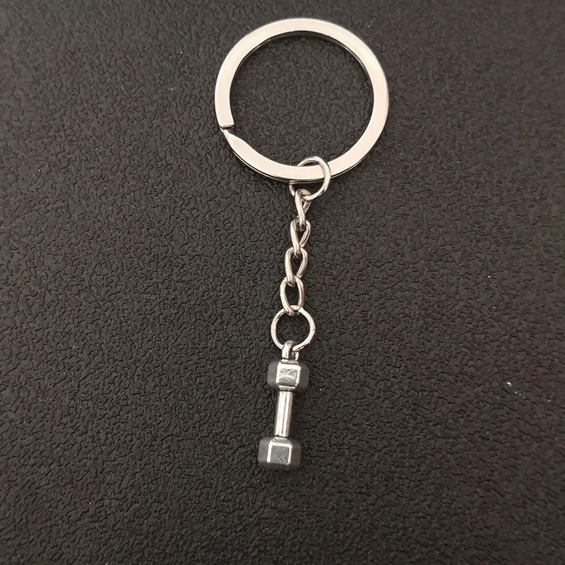 2019 спортивный брелок-штанга крепкий брелок для гантелей Шарм тяжелой атлетики