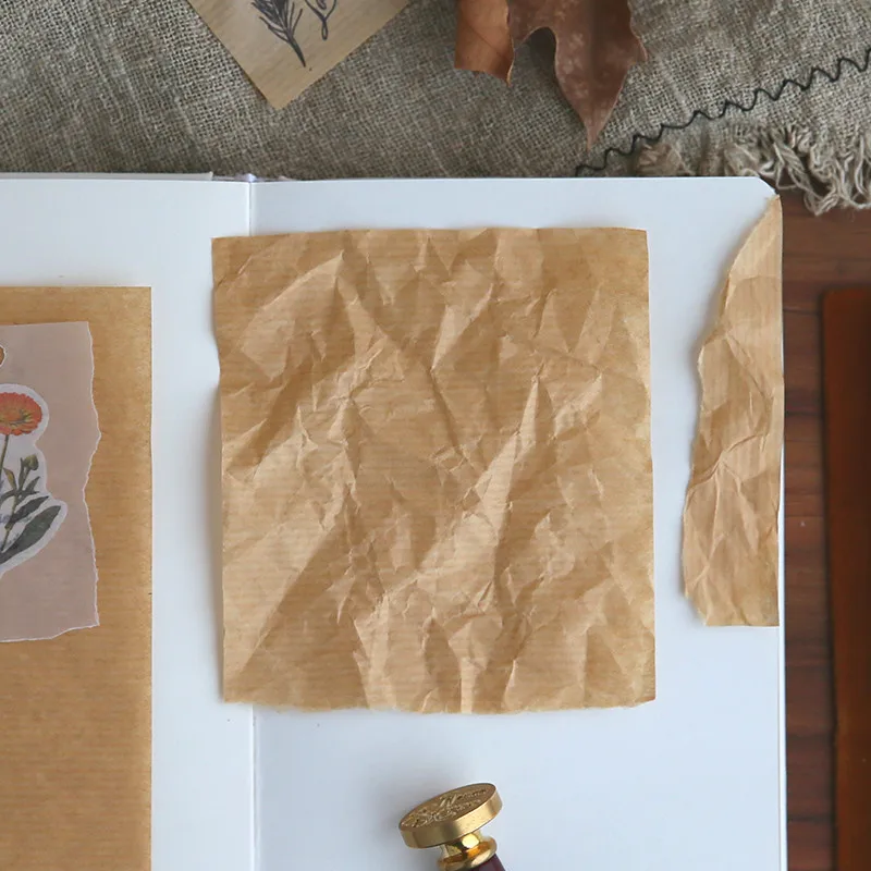 Тканевая бумага с принтом в стиле ретро 35 листов пакете|Крафт-бумага| |