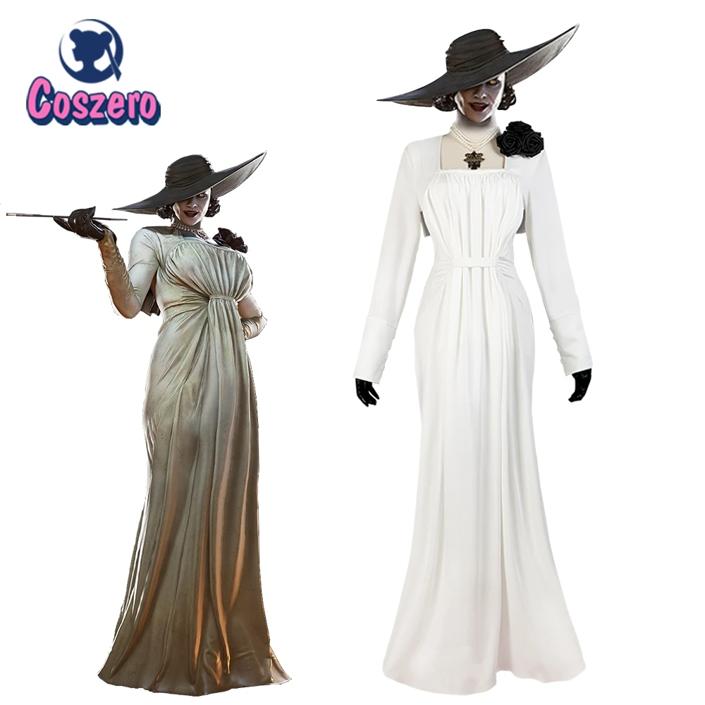 

Dimitrescu Cosplay Vampire Madam Hot Game Alcina Dimitrescu Vampire Lady Dress Evil Village Cosplay Costume Halloween Party