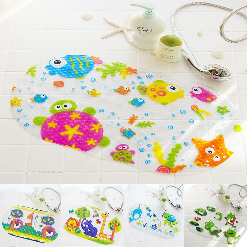 

High Quality Cartoon Animal Shape PVC Non- Slip Bath Mat Bathtub Mat Shower Mat