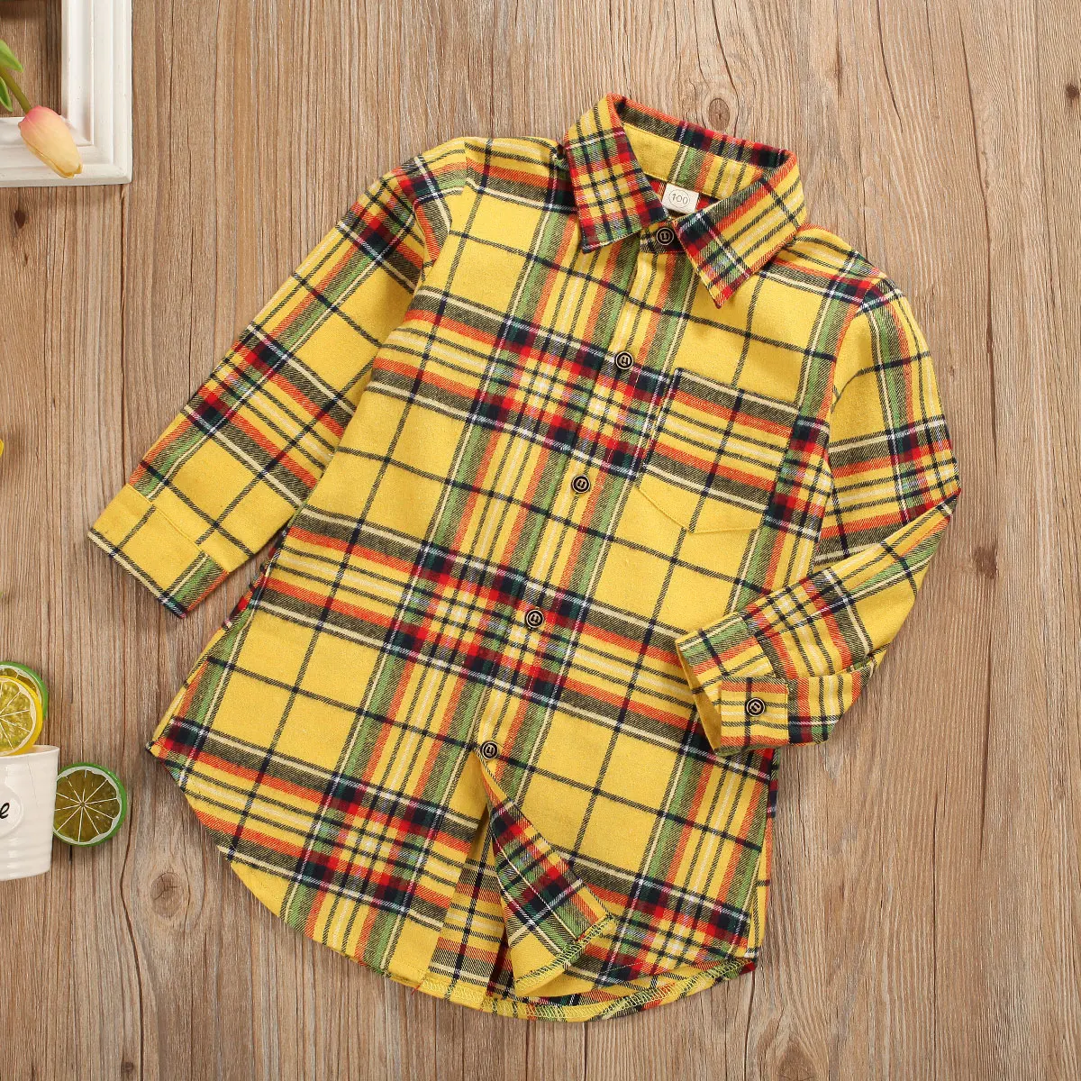 Одежда для маленьких мальчиков и девочек на весну осень клетчатое пальто топ с