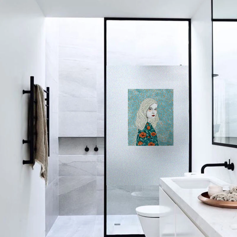 Скандинавская прозрачная пленка с принтом девушки матовая непрозрачная