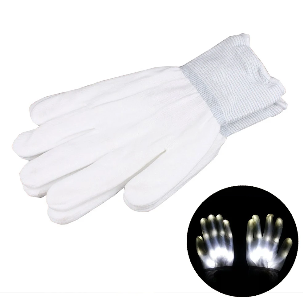 

Light Gloves LED Gloves Super Bright Creative Flashing Finger 1 Pair DJ Disco Fun Home Party LED Light Gloves Festival Glow