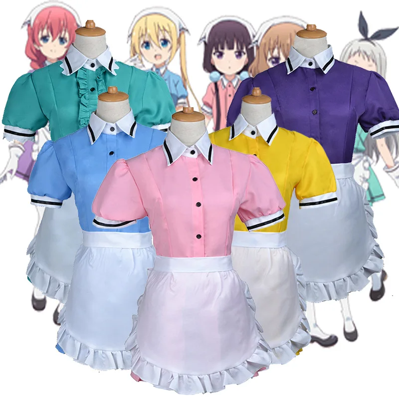 Смесь S Maika Sakuranomiya Kaho Hinata Mafuyu Hoshikawa Miu Amano Hideri Kanzaki платье для горничной униформа