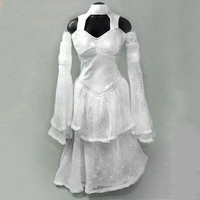 white color cc35 16 scale female soldier figure accessory gothic wedding dressskirt clothes for 12 action figure body