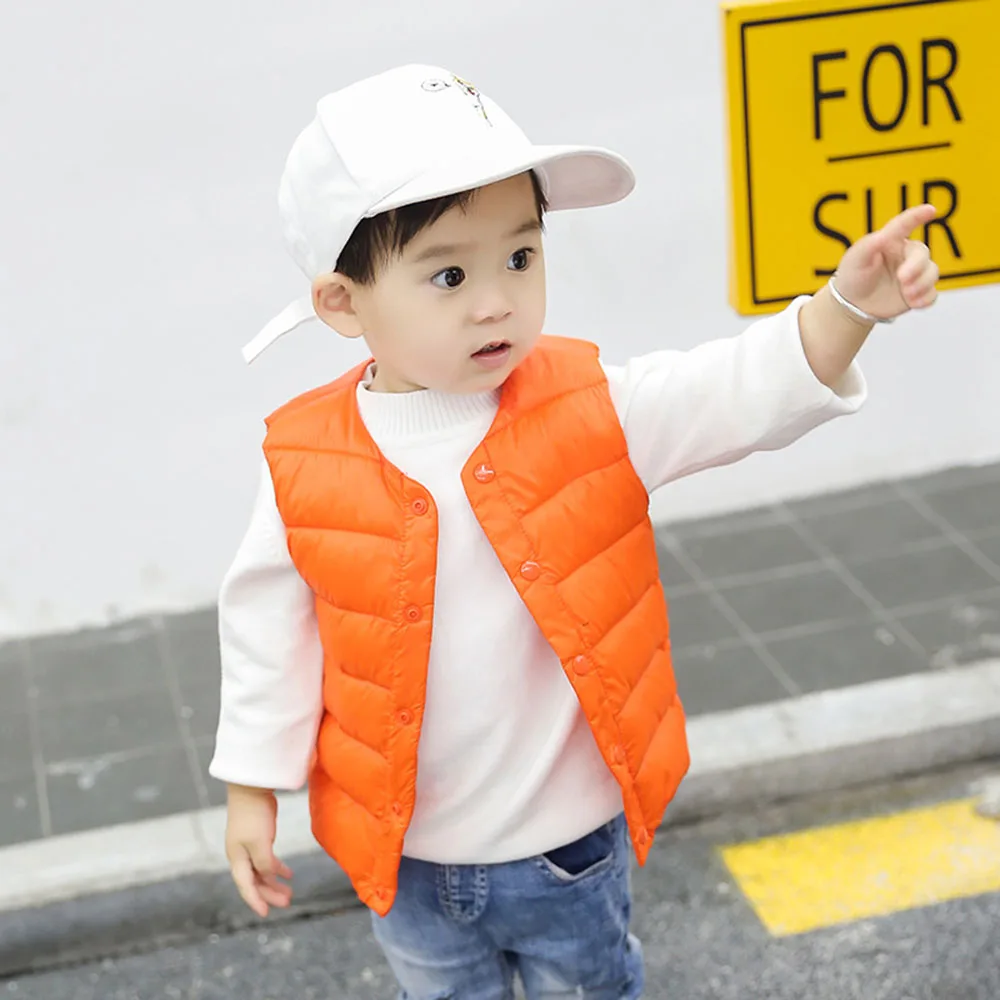 Детский жилет куртка без рукавов детская одежда жилеты для мальчиков хлопковый