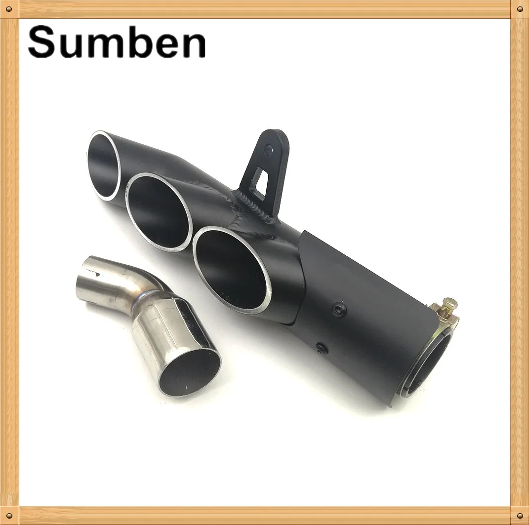 Модифицированная выхлопная труба с тройными отверстиями коннектором комплекты