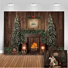 Деревенская деревянная стена Рождественская фотография Фон камин Рождественская елка фотобудка фон винтажный маслясветильник