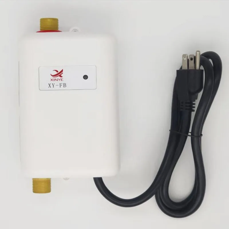 white ЕС Plug непрерывный водонагреватель настенный Электрический водонагреватель термостат быстрый нагрев Durchlauferhitzer Dusche 220 В - Цвет: white
