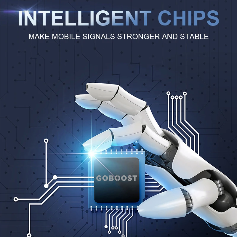 GOBOOST 2G 3G 4G Signal Booster 800/900/1800/2100/2600MHz Cellular Amplifier Band 1 3 7 8 20 Cellphone Reperter Antenna Kit