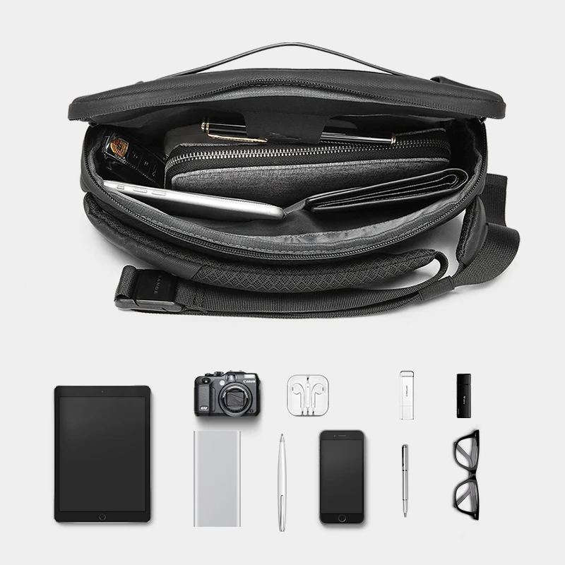 Повседневная мужская нагрудная сумка REJS LANGT, минималистичный дизайн, спортивные сумки через плечо, защита от кражи, короткая дорожная сумка-... от AliExpress RU&CIS NEW