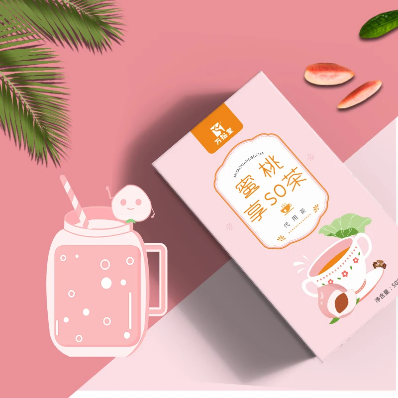 Комбинированный чайный пакетик Peach Enjoy So Tea семена кассии листьев - Цена: 1373.6