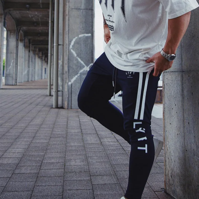 

LYFT Cross Border Muscle Men Brothers New Style Sports Casual Fitness Training Pants Trend Trousers Men a Generation of Fat