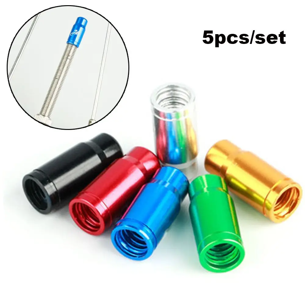 

5pcs Bicycle Tire Valve Cap Ultralight Mountain Road Bike Valve Cap French Tyre Dust Cover Tire Valve Protector MTB Accessories