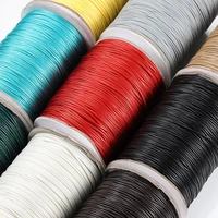 10meterslot 1 0 1 5 2 0mm black waxed cotton cord waxed thread cord string strap for diy jewelry making bracelet necklace rope