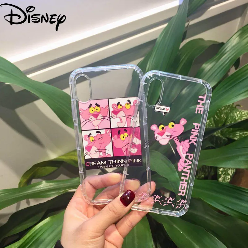 

Disney Couple Cartoon Pink Naughty Panther Phone Case for iPhone 7/8P/SE/X/XR/XS/XSMAX/6S/6PLUS/6SPLUS Phone Case Cover