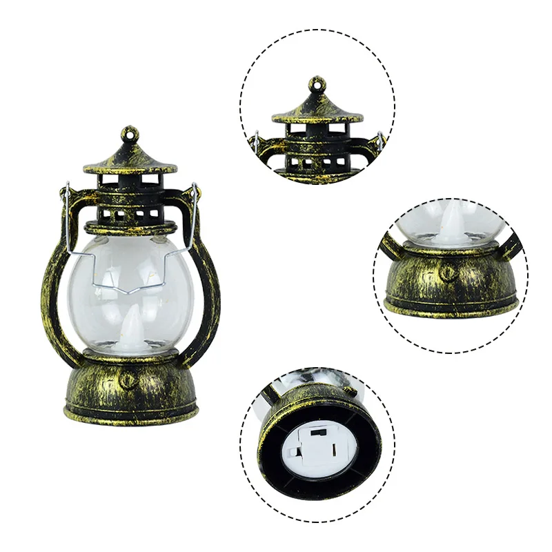 

1pc Mini Halloween Lamp LED Light Hanging Lantern Light Table Ornament Home Halloween Party Decoration Supplies