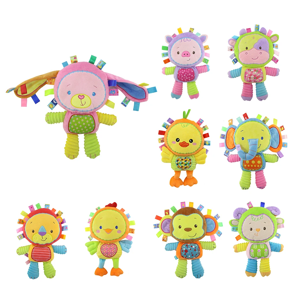 

Baby Comfort Doll Plush Animal Rattle Rattle Toy Newborn Plush Comfort Doll Hand Rattle Toy