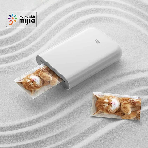 Xiaomi AR принтер 300 точек/дюйм портативный фото мини карман с DIY поделиться 500 мАч принтер картинок Карманный работать с приложением Mijia