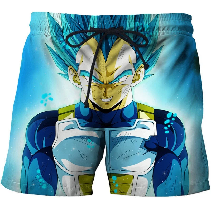 Мужские летние крутые шорты для серфинга с 3D принтом Dragon Ball пляжные