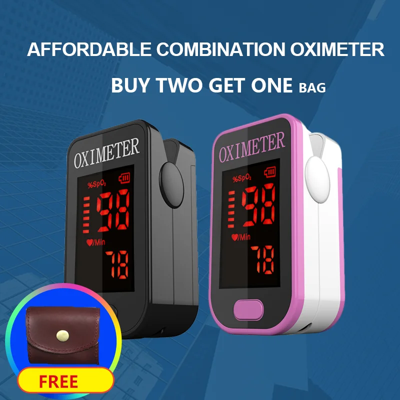 PRO F4 Пульсоксиметр черного + розового цвета пульсоксиметр пульс при 1 мин