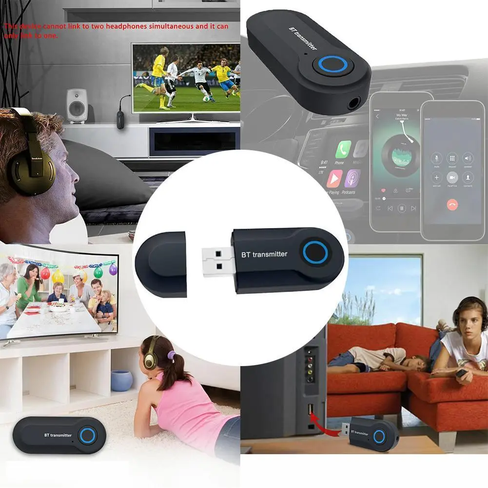 

1pcs Wireless Bluetooth V4.0 FM Transmitter Mini Stereo Aux Bluetooth Music Car Adapter Handsfree Audio Receiver Kit Usb T0F2