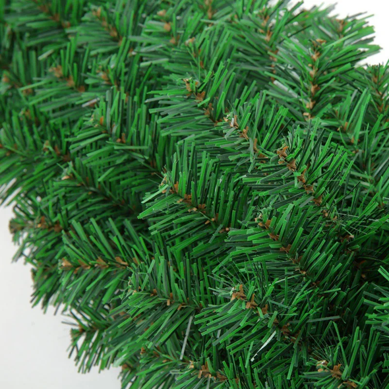 

2.7M Simulation Waterproof Christmas Rattan Plastic Artificial Green Plant Christmas Decoration Wreath