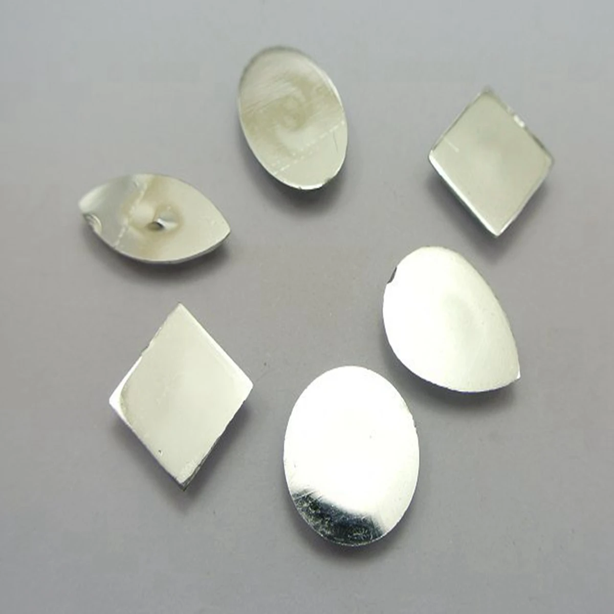 

100 Clear Color Flatback Acrylic Rhinestone Gems Assorted Shape No Hole