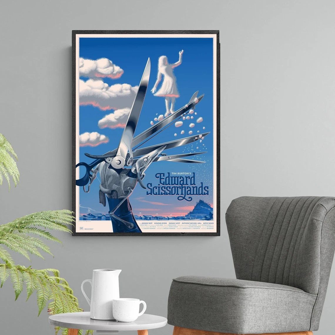 Эдвард руки-ножницы постер фильма художественный принт холст живопись настенные