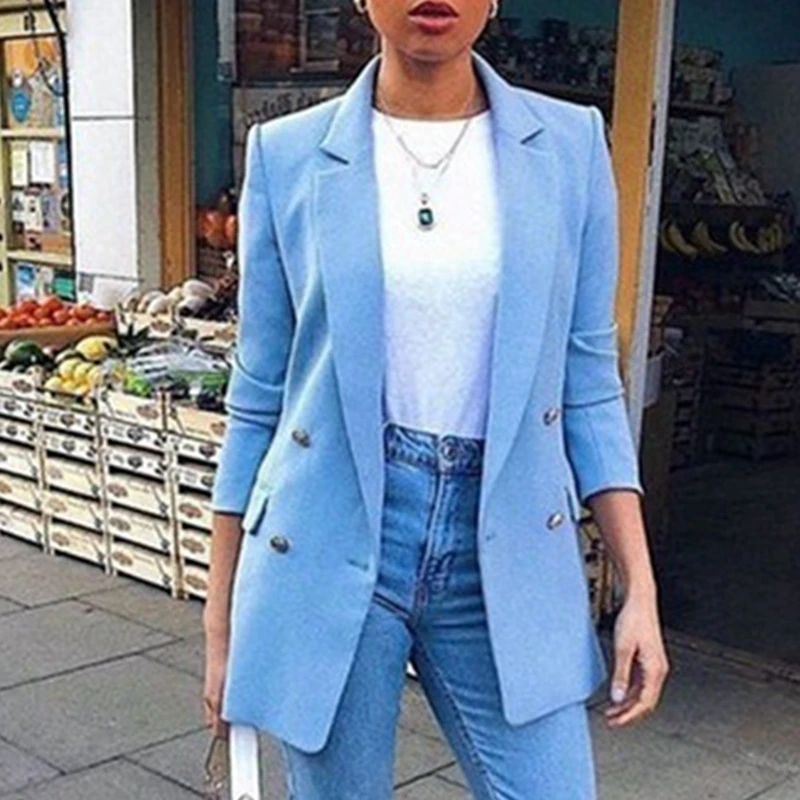 JODIMITTY повседневное однотонное пальто с длинным рукавом и отложным воротником