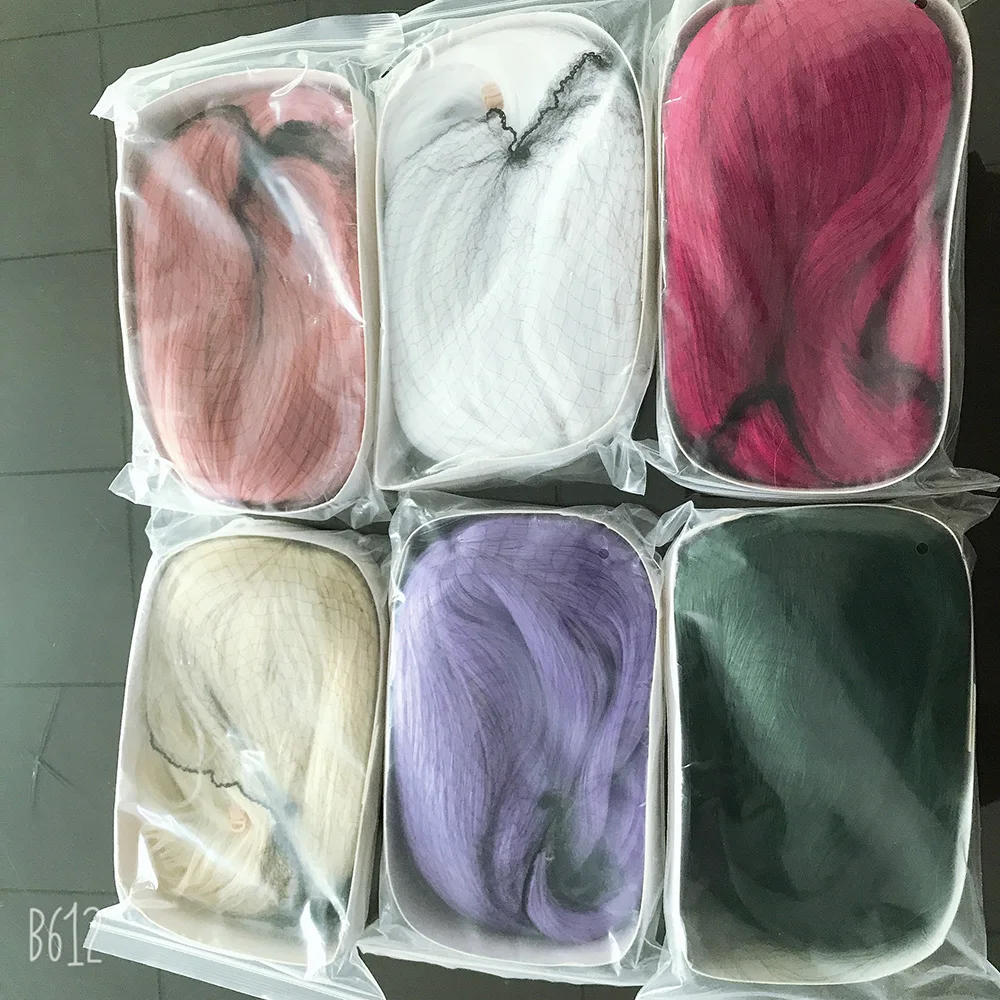 

26 Color Colourful Long Staight Cosplay Wig Heat Resistant Synthetic Hair Anime Party Wigs Women Halloween Cosplay Accessories