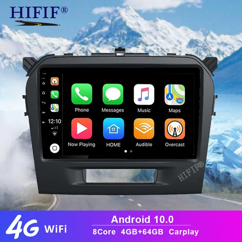 Android 10 для Suzuki Vitara 2015 2016 2017 2018 2019 автомобильный радиоприемник мультимедийный