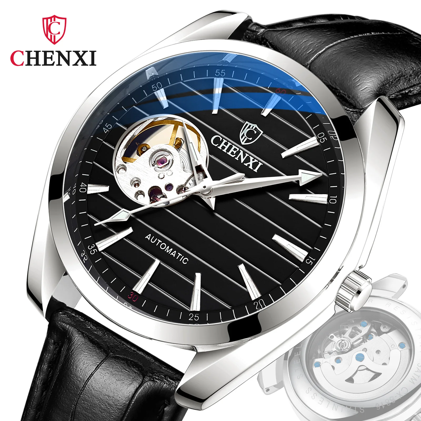 

Men's Mechanical Watches 2021 Luxury Belt Automatic Top Wrist Male Guaranteed Waterproof Wholesale The Most Sold Carnival Clock