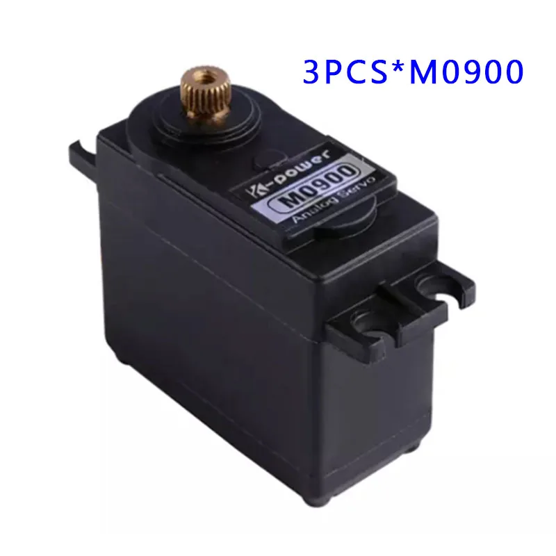 

3 шт. K-power M0900 10 кг высокий крутящий момент полностью Металлическая Шестерня Водонепроницаемый аналоговый микросервопривод для радиоуправл...