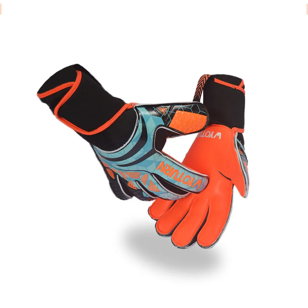 Новое поступление оранжевые латексные перчатки для вратаря по футболу