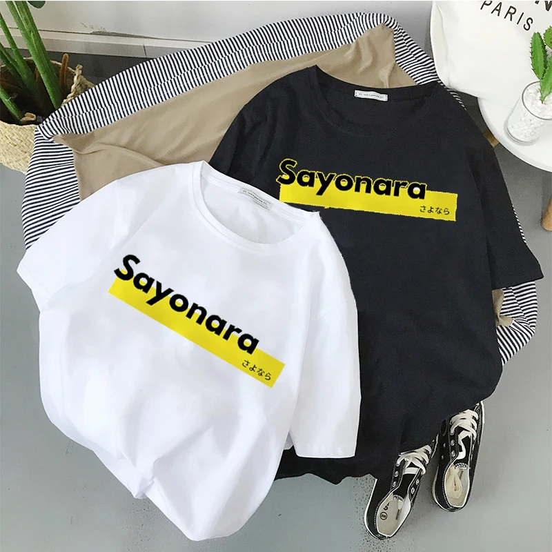 Футболка Y2k женская с рисунком в стиле японского аниме свободная уличная одежда