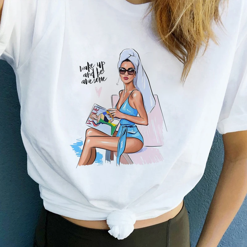 2019 Funny T Shirt Women Tshirt Plus Size Fashion Clothes Harajuku White T-shirts Mother's Love Female T-shirt Super Mama Summe | Женская