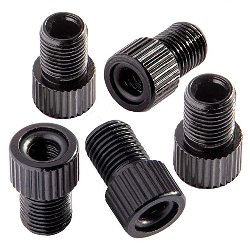 

5Pcs Aluminum Alloy Valve Adapter Bicycle Road Racing Bike Inner Tube with O-ring Seal Anodised Nozzle Adapter Bike Accessories