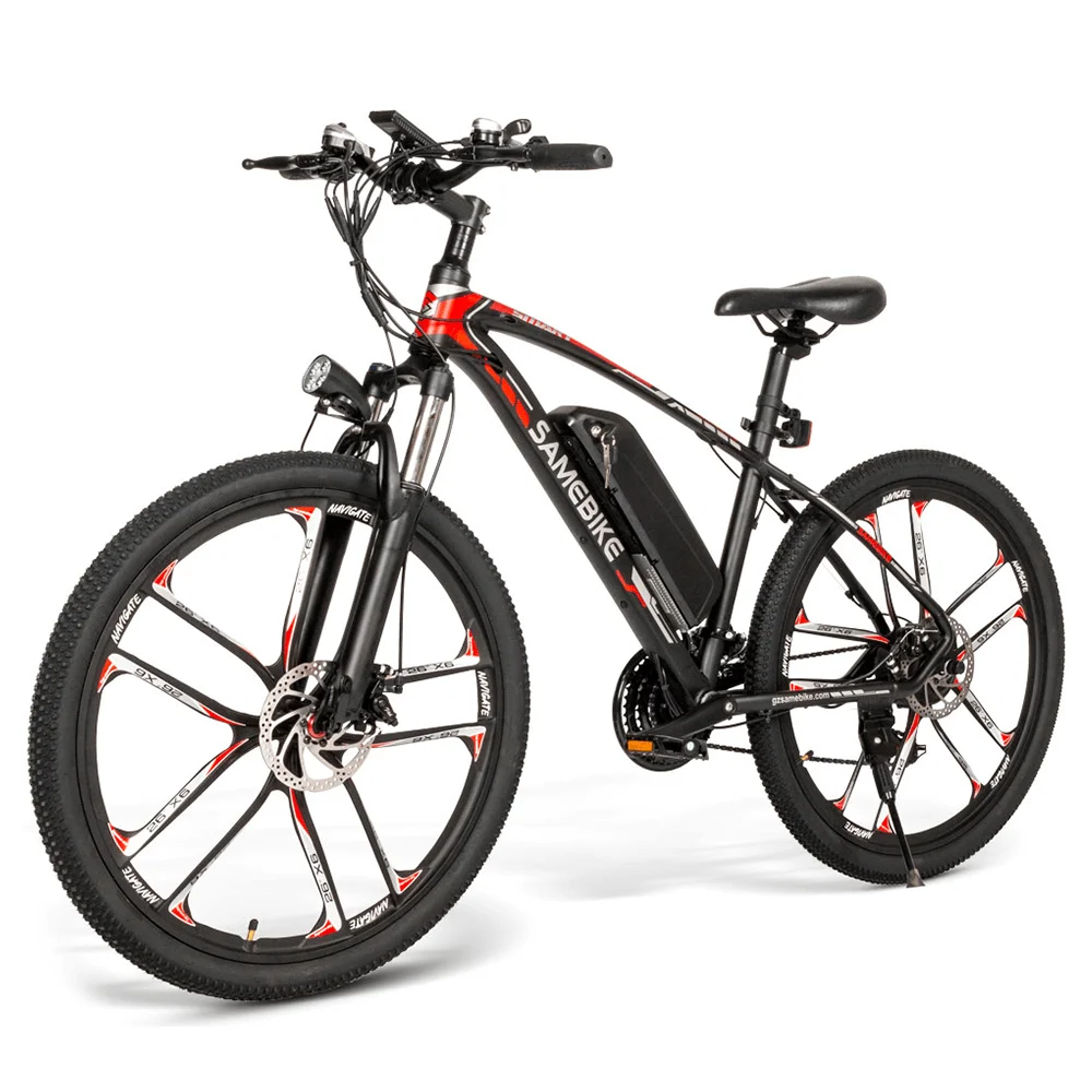 

USA Stock SAMEBIKE SM26 350W Electric Bike MTB 48v8ah bikes mountain electric bike 26 inch 21 Speed e bike 30km/h Bicycle