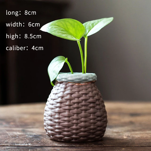 Новинка креативная керамическая зеленая кастрюля медные деньги трава