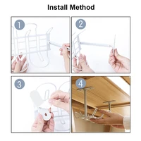 adhesive strong hanging socket storage rack wire cord power strip organizer shelf cable management tray under desk