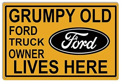 

ArtFuzz Grumpy Old for Owner Reproduction Garage Shop Metal Sign 12x16