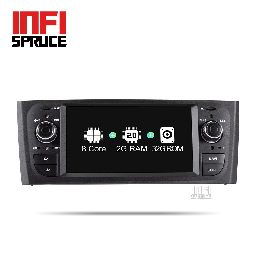 Infispruce 6 1 дюймов Android 9 0 автомобильный dvd для Fiat Grande Punto 2006 2012 Радио Стерео gps