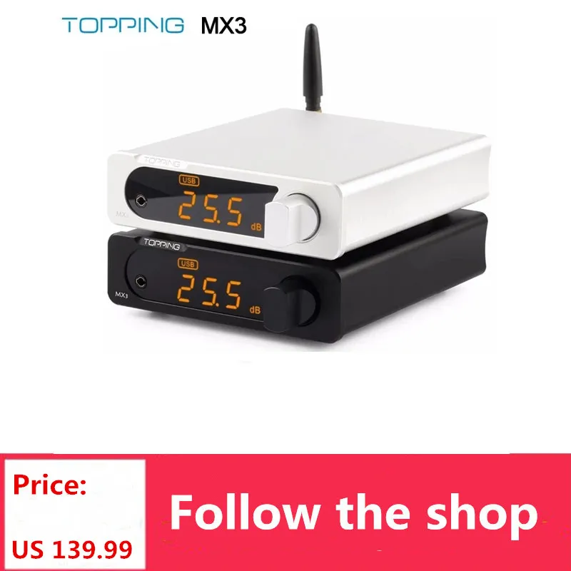 TOPPING MX3 аудио усилитель USB DAC Hifi Bluetooth Amp PCM5102A цифровой с усилителем для наушников на