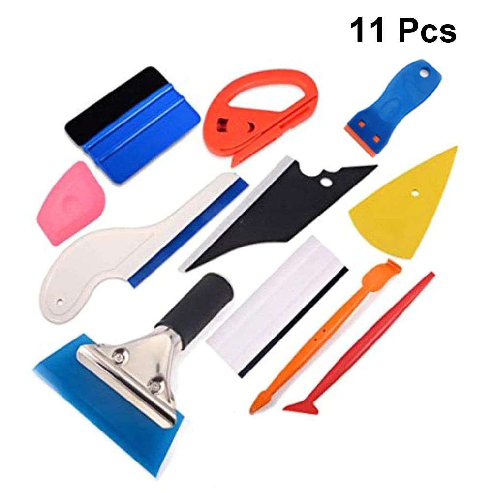 

11 в 1 Набор инструментов для автомобильной пленки скребок для автомобиля инструменты для автомобильного покрытия набор для установки пленк...